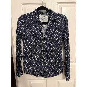 Frank & Eileen | Barry Navy Stars Button Down Sz S